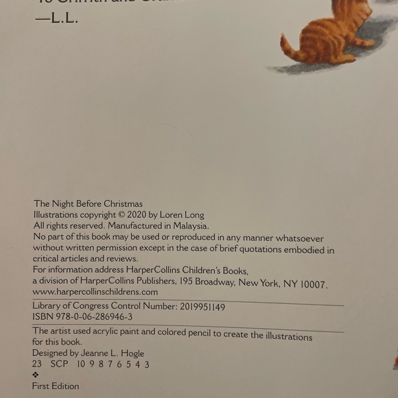 The Night Before Christmas Hardback Illustrated Children’s Book - Picture 4 of 5